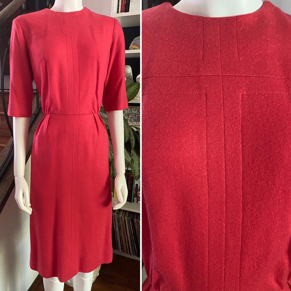SOLDSOLDSOLD Vintage 50s/60s coral dress LIKE NEW